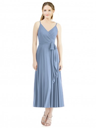 Shop Short Tea Length Chiffon Bridesmaid Dress Calgary