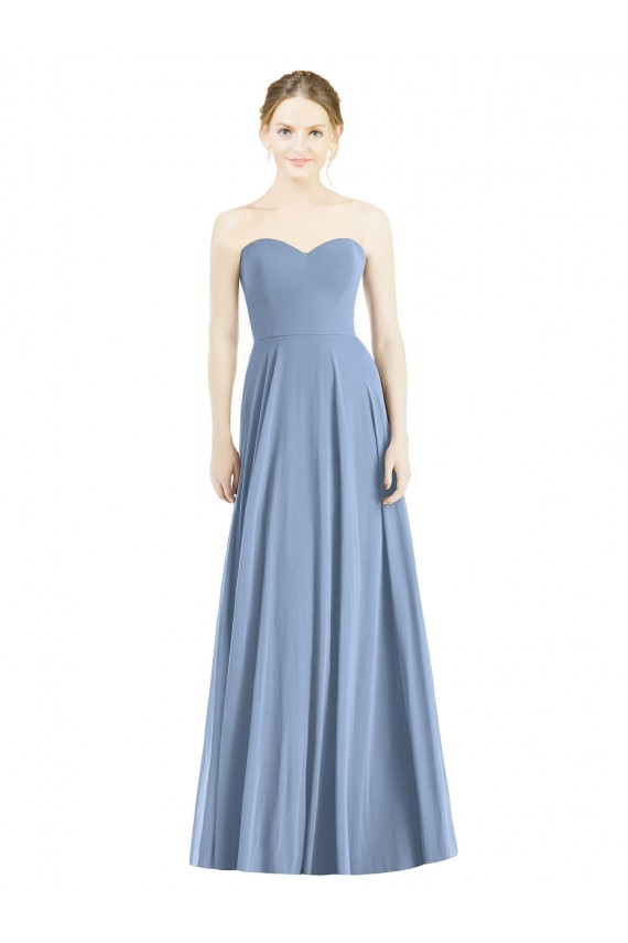 Strapless Sweetheart Chiffon Bridesmaid Dress