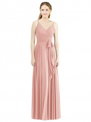 Shop Romantic Full length Long Chiffon Bridesmaid Dress Calgary