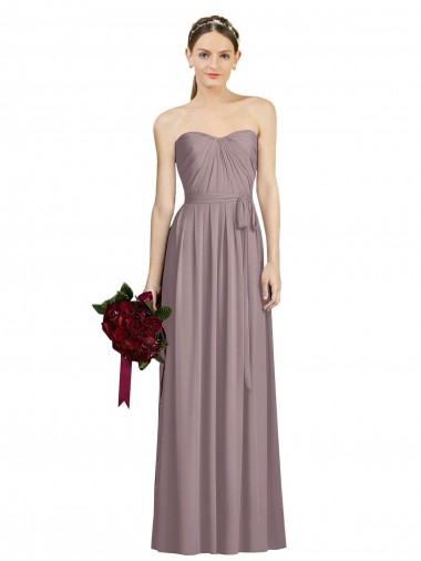 Shop Sweetheart Neckline Long Full Length Chiffon Bridesmaid Dress Calgary