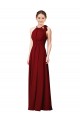 Luxe Chiffon Bridesmaid Dress with Open Slit In the Back