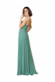 Spaghetti Straps Sweetheart A-Line Chiffon Bridesmaid Dress