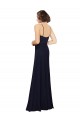 Chiffon Bridesmaids Dress with Scoop Neckline