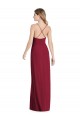 Pleated Skirt Chiffon Maxi Bridesmaid Dress with Pockets