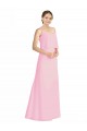 Spaghetti Straps A-Line Chiffon Bridesmaid Dress Low Back