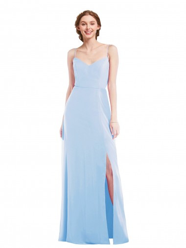Shop Tie Back Cutout Maxi Formal Bridesmaid Dress with Front Slit Calgary