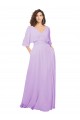 Chiffon Bridesmaid Dress with Ruched Waist