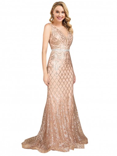 Shop Sleek Long Mermaid Formal Sparkling Sequin Bridesmaid Dress / Prom Dress Calgary