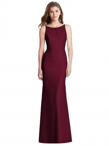 Shop Open Cowl Back Bateau Neck Trumpet Bridesmaid Dress Calgary