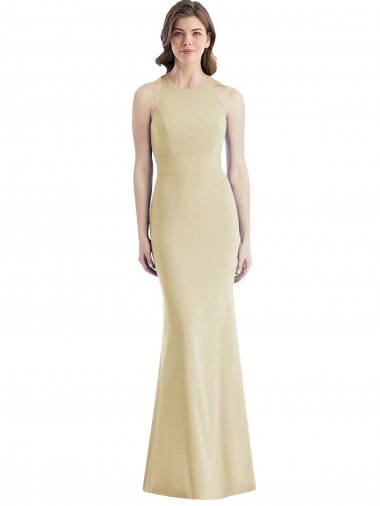 Shop Criss Cross Twist Cutout Back Trumpet Bridesmaid Dress / Prom Dress Calgary