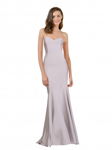 Shop Crepe Mermaid Bridesmaid Dress / Prom Dress with Low Back Calgary