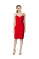 Sleeveless Sheath Sweetheart Neckline Formal Crepe Bridesmaid Dress / Prom Homecoming Dress